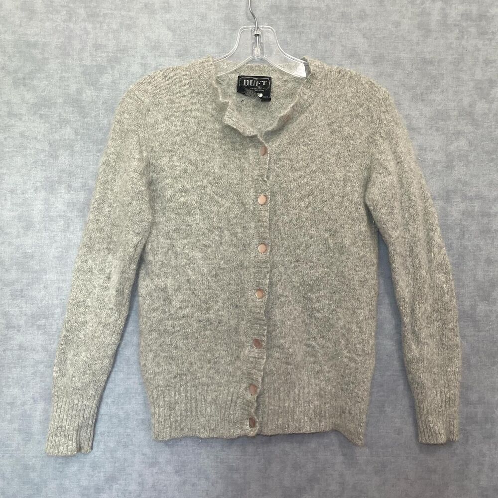 Vintage Angora Lambswool Cardigan Sweater